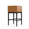 Manhattan Comfort Kingsley Barstool in Camel and Dark Walnut (Set of 2) 2-BS012-CL - alternate 3